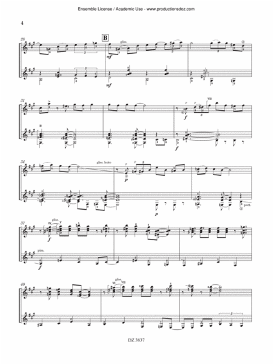 Swing rétro Classical Guitar scores gallery preview page 4