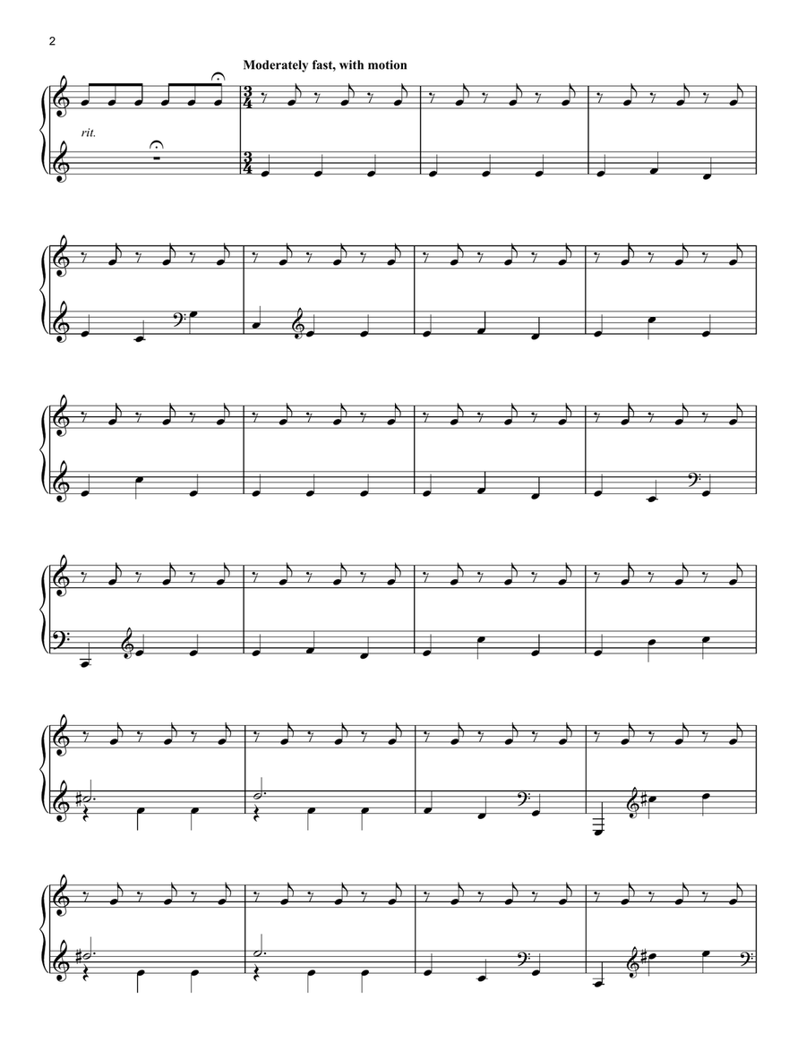 Dawn (from Pride And Prejudice) Piano Solo scores gallery preview page 2
