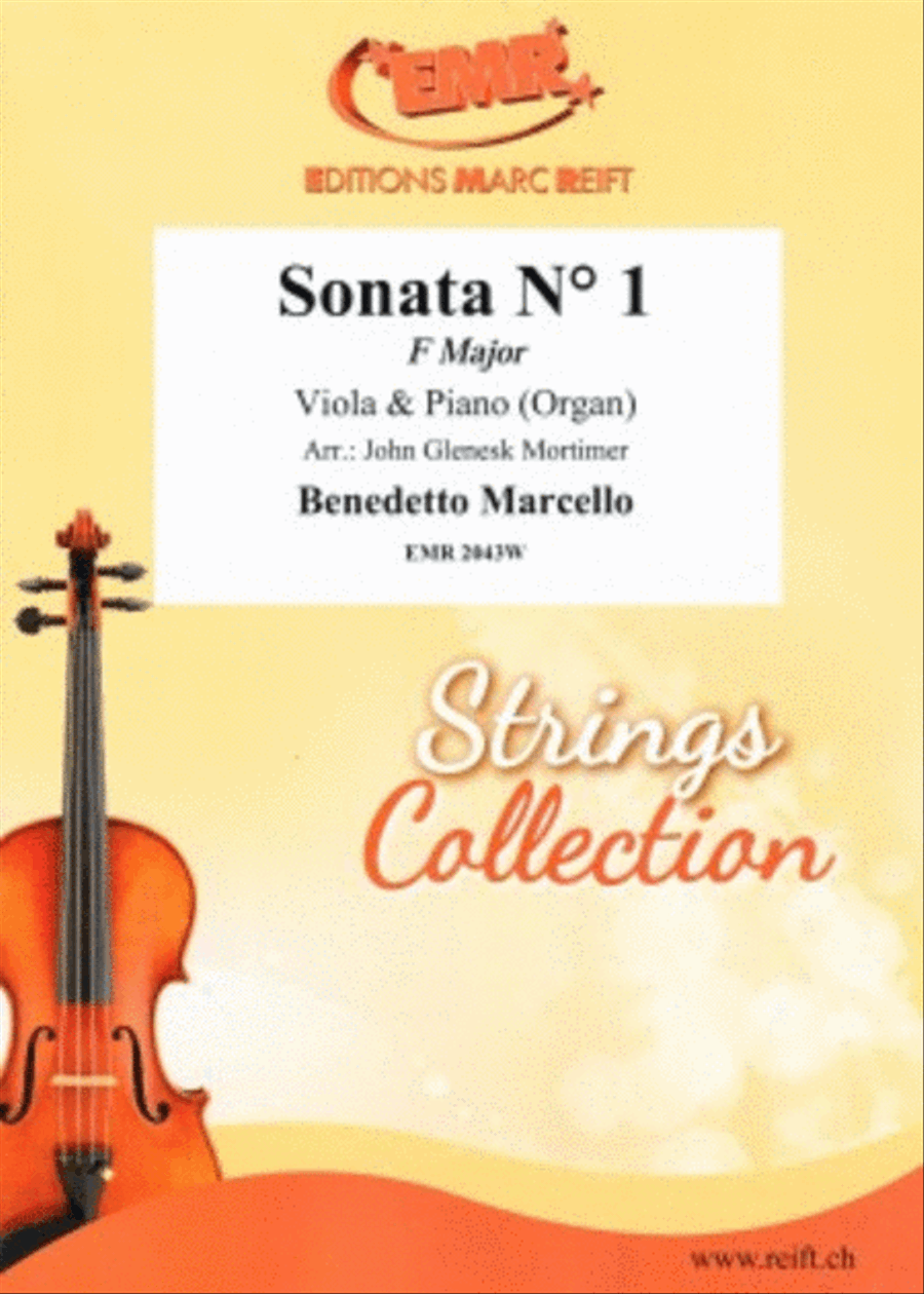 Sonata No. 1 in F Major Viola scores gallery preview page 1