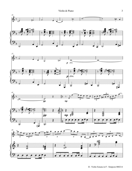 Violin Sonata in F major, 2nd mvt. image number null