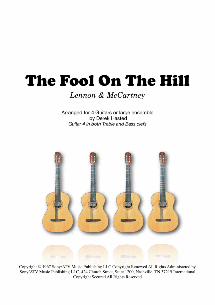 The Fool On The Hill Guitar Ensemble scores gallery preview page 1