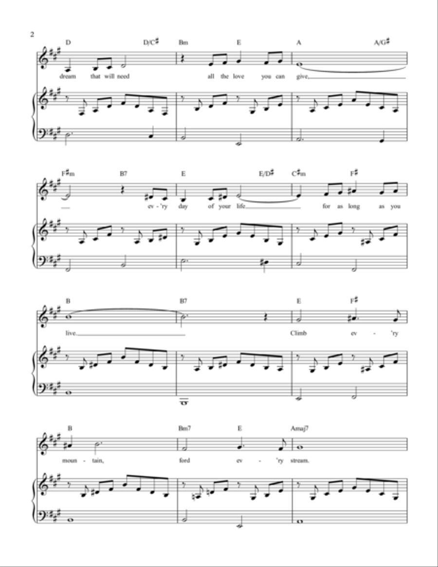 Climb Ev'ry Mountain Climb Ev'ry Mountain Voice scores gallery preview page 2