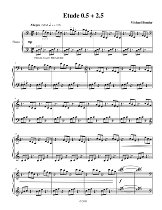 Etude 0.5 + 2.5 from 25 Etudes using Symmetry, Mirroring and Intervals