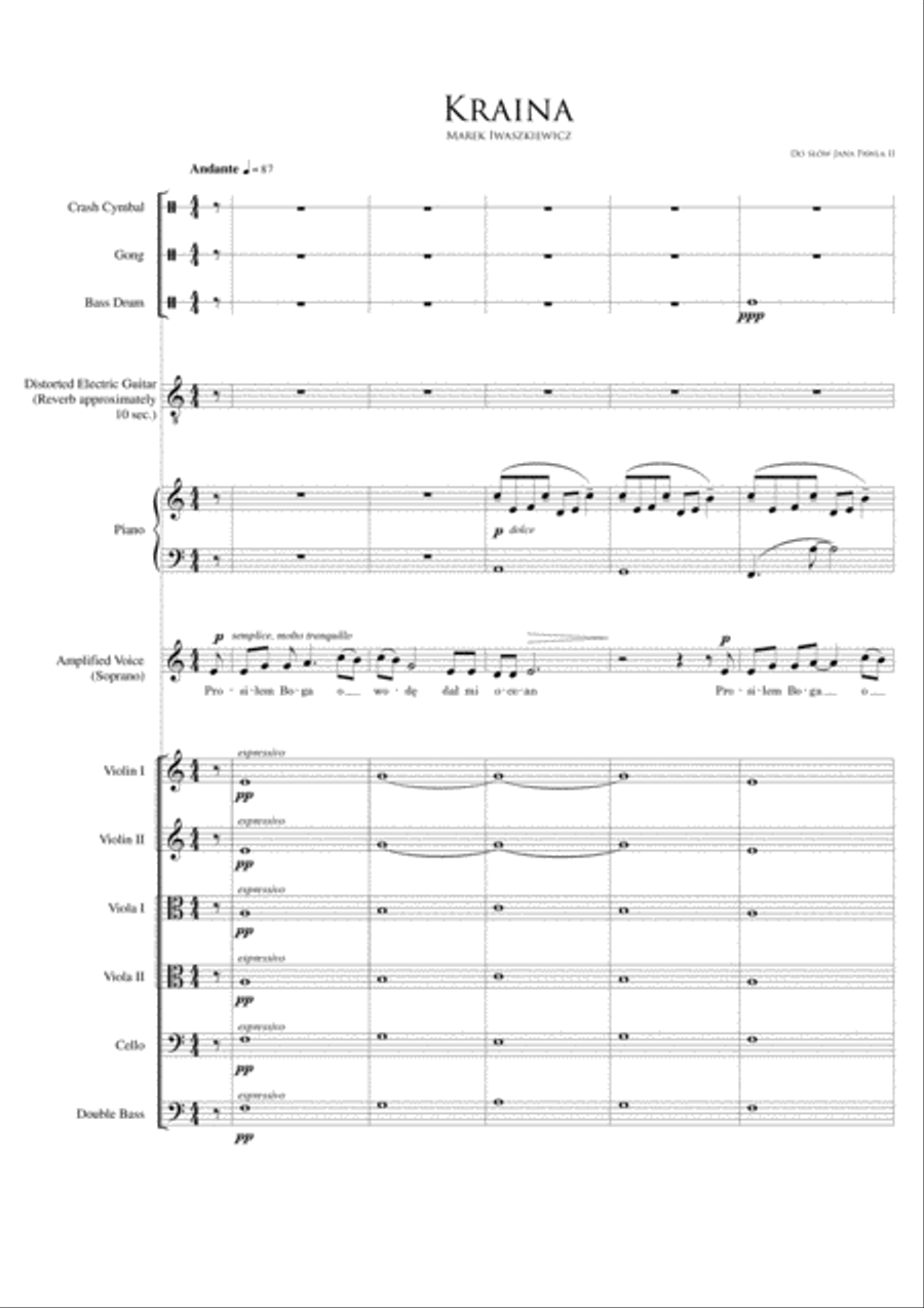 Marek Iwaszkiewicz - Kraina Sacred scores gallery preview page 1