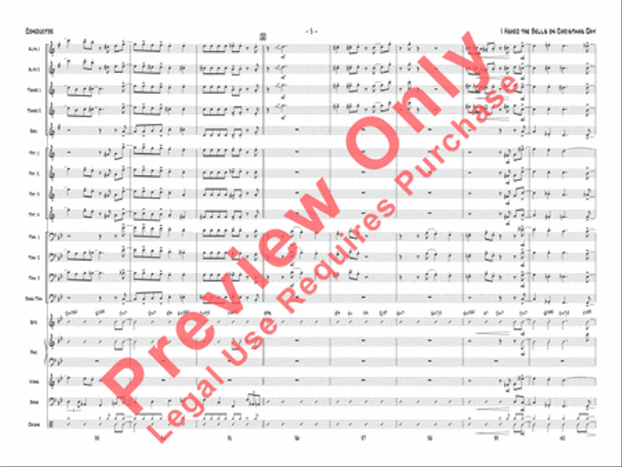 I Heard the Bells on Christmas Day Jazz Ensemble scores gallery preview page 6
