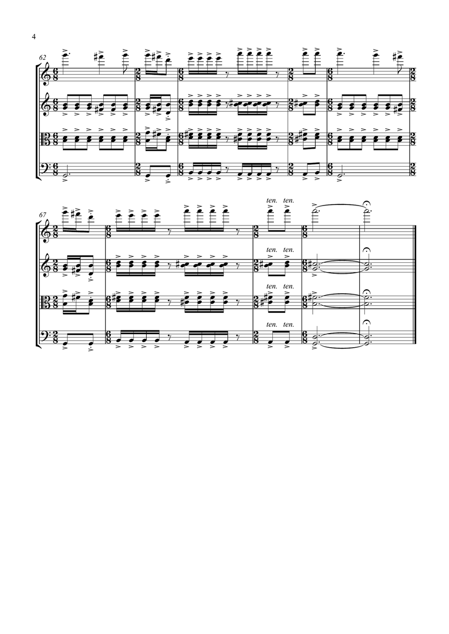 Iris String Quartet scores gallery preview page 4