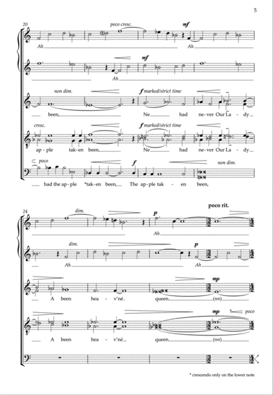 Adam Lay Ybounden Adam Lay Ybounden 4-Part scores gallery preview page 3