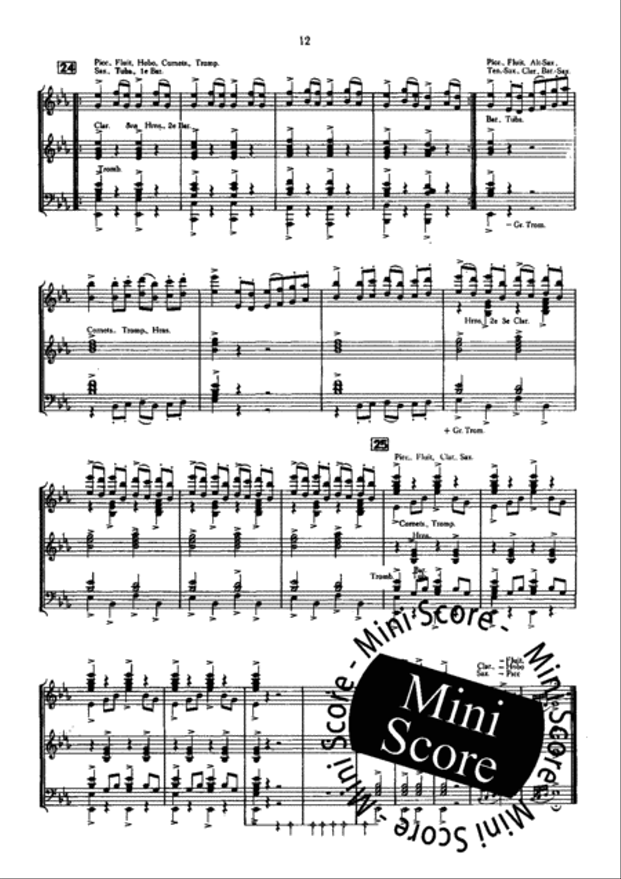 Il Signor Bruschino Concert Band scores gallery preview page 14