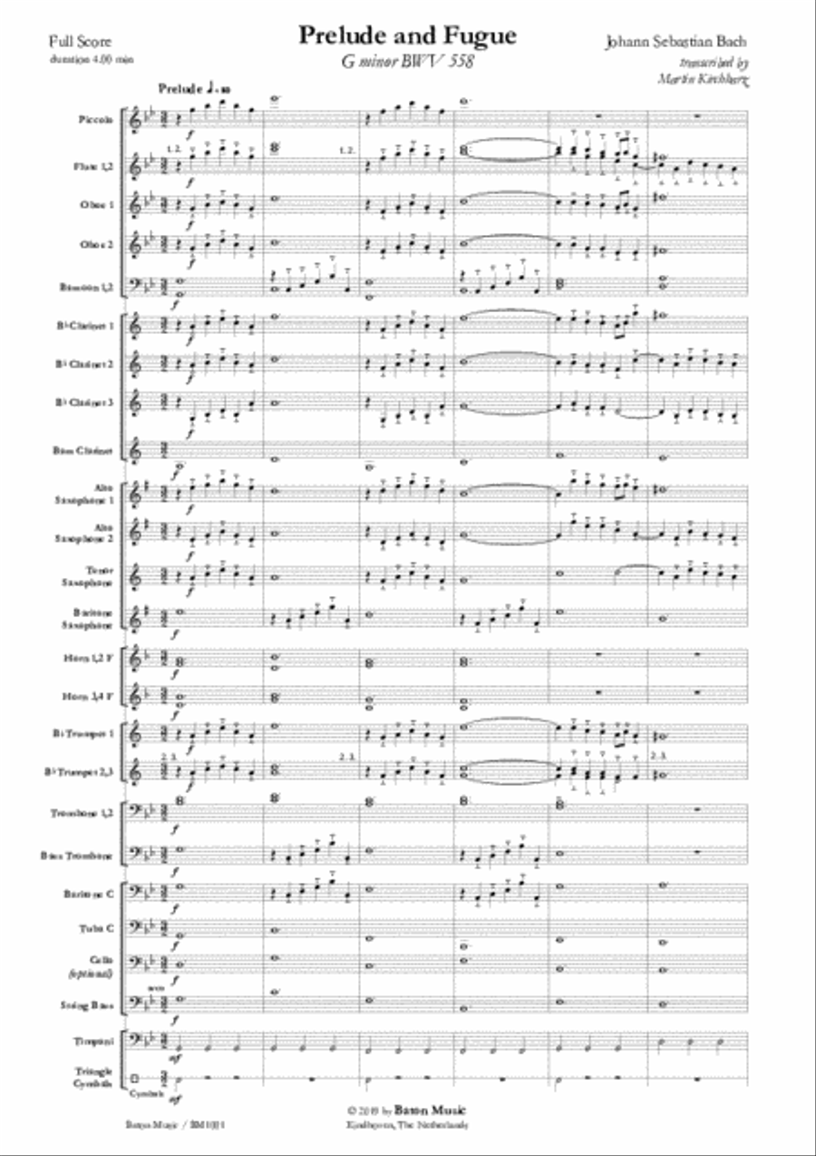 Prelude and Fugue Concert Band scores gallery preview page 2