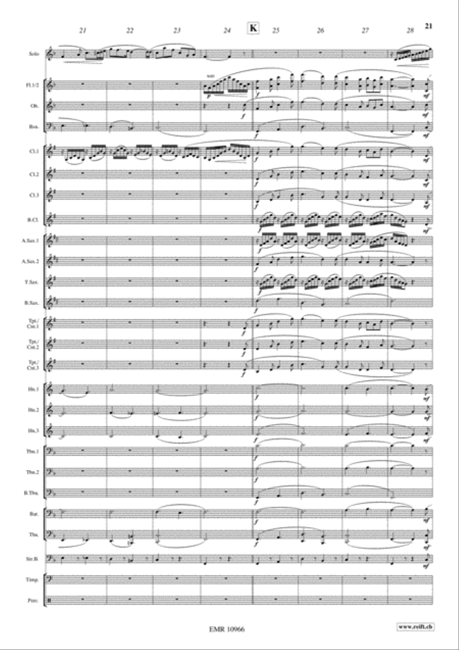 Japanese Folksongs Concert Band scores gallery preview page 13