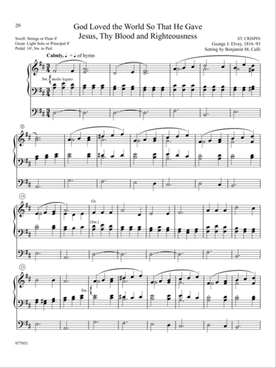 Hymn Tune Innovations: Eight Easy Chorale Preludes for All Seasons, Set 5 Organ scores gallery preview page 8