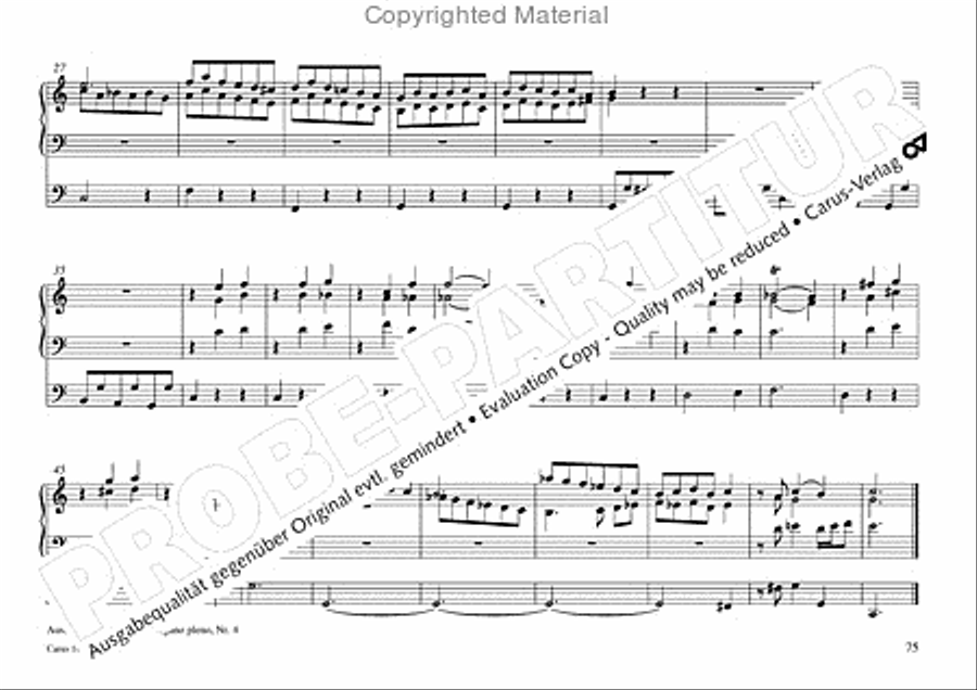 Freiburger Orgelbuch: Stammteil Organ Solo scores gallery preview page 76