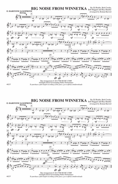 Big Noise from Winnetka: E-flat Baritone Saxophone