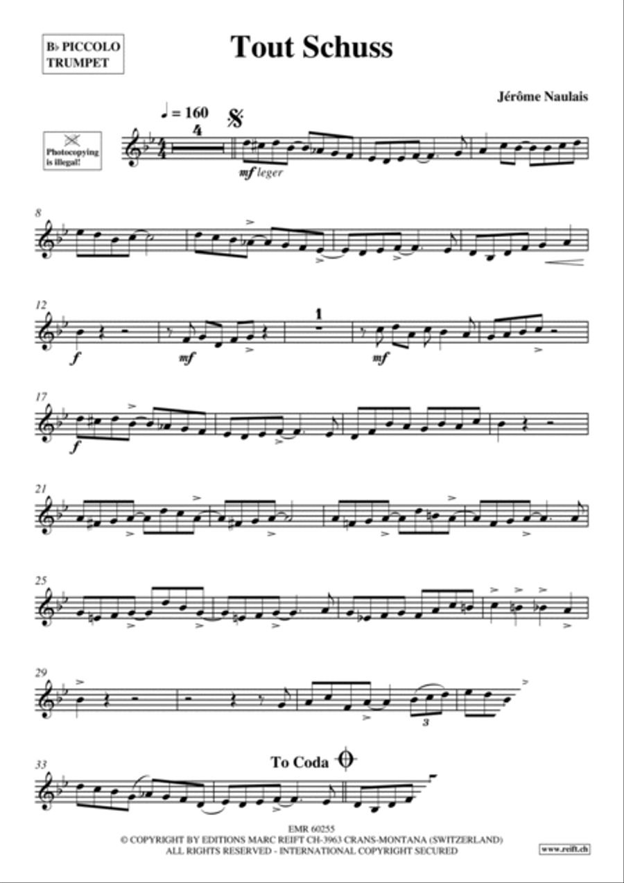 Tout Schuss Piccolo Trumpet scores gallery preview page 4