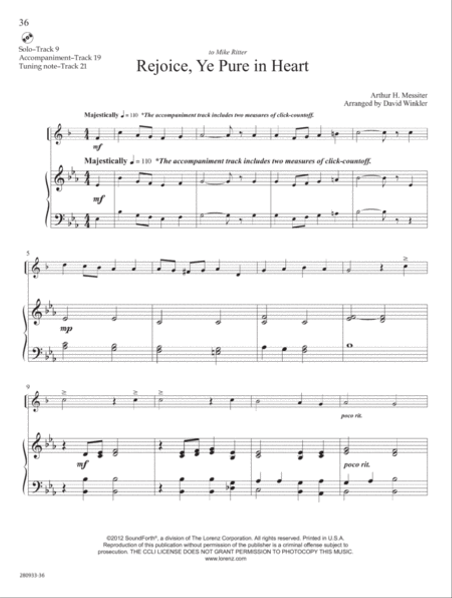 Rejoice Rejoice Trumpet Solo scores gallery preview page 20