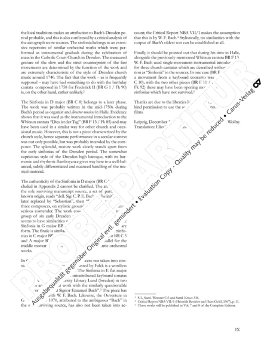Gesamtausgabe Band 6 (Orchestermusik III: Sinfonien) Orchestra scores gallery preview page 10
