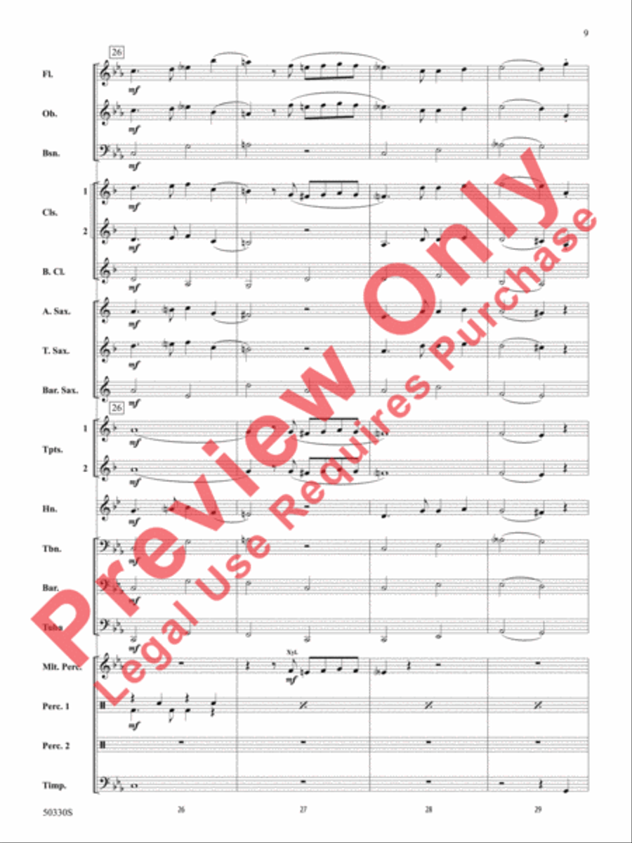 Zombie Rock Concert Band scores gallery preview page 10