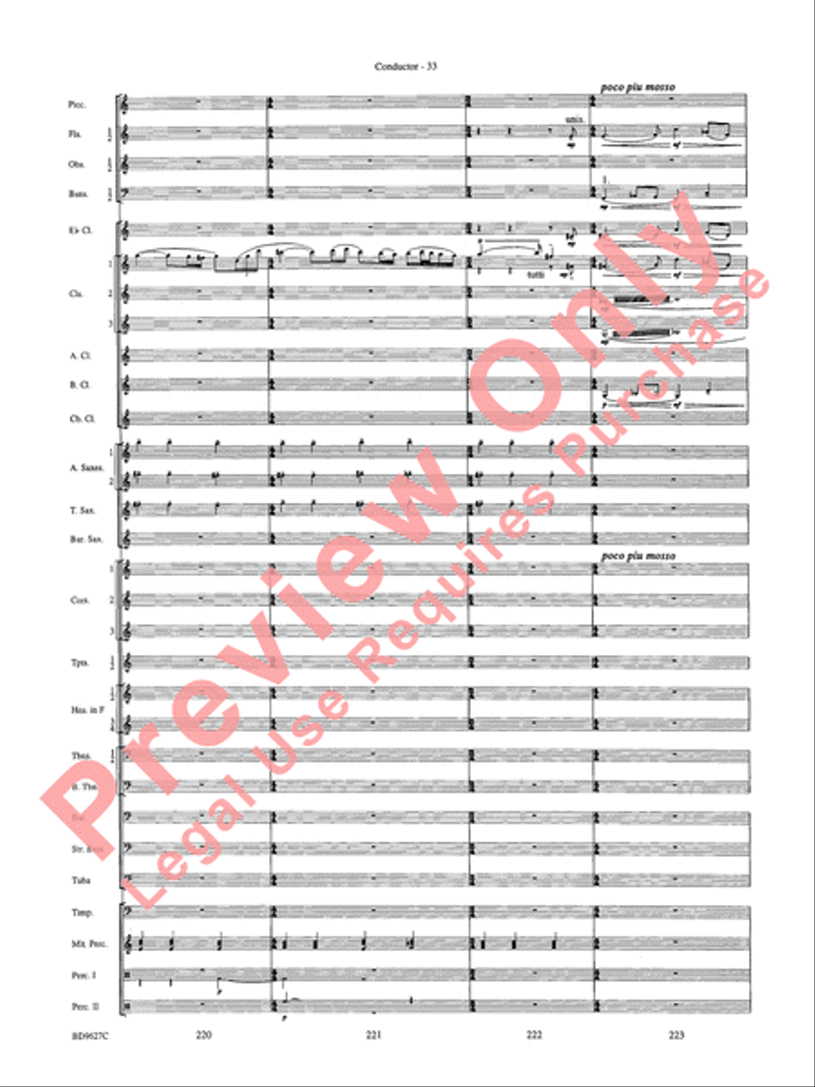Variations on a Theme of Robert Schumann Concert Band scores gallery preview page 36