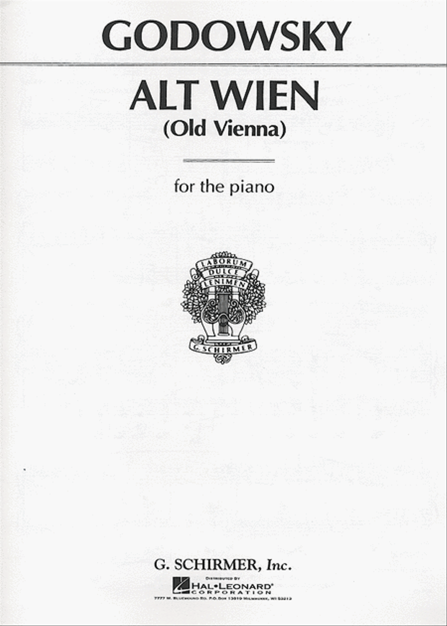 Alt Wein (Old Vienna) Alt Wein (Old Vienna) Piano Solo scores gallery preview page 1