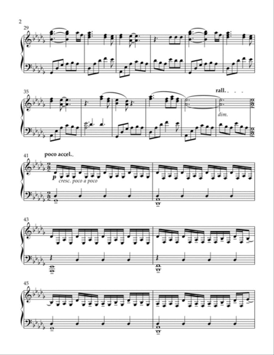 The View Between Villages Piano Solo scores gallery preview page 2