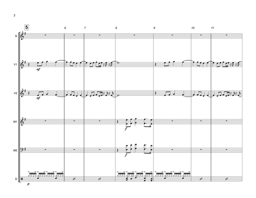 Conga Percussion Ensemble scores gallery preview page 2