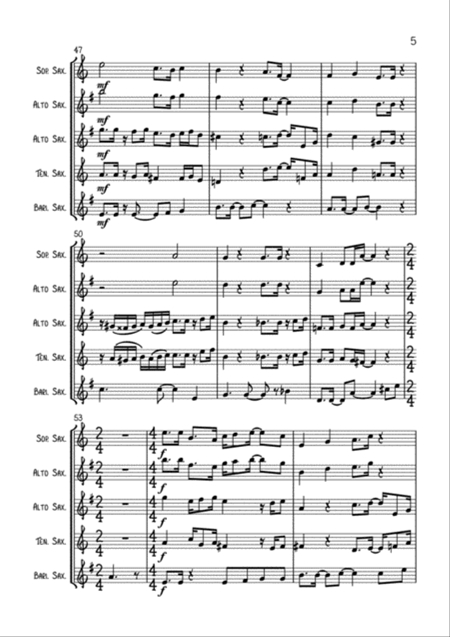 Haze Woodwind Quartet scores gallery preview page 6