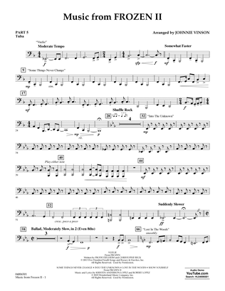 Music from Disney's Frozen 2 (arr. Johnnie Vinson) - Pt.5 - Tuba