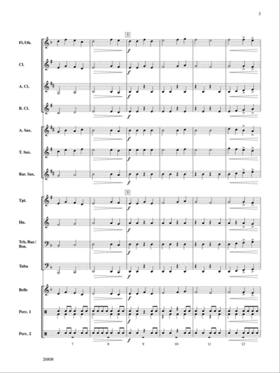 Defender of Time Concert Band scores gallery preview page 3