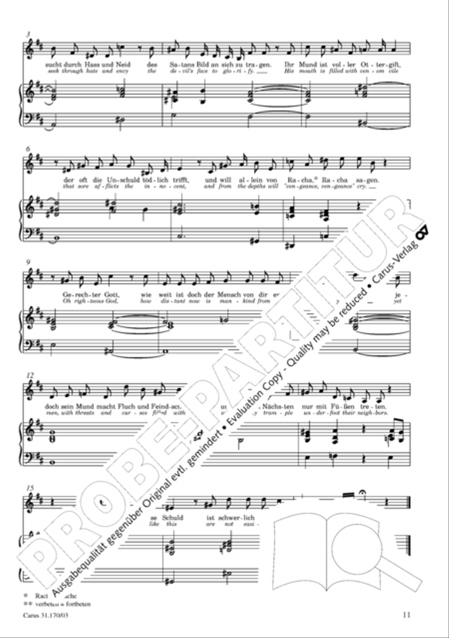 O blessed rest, o welcome heart's delight (Vergnugte Ruh, beliebte Seelenlust) Flute scores gallery preview page 12