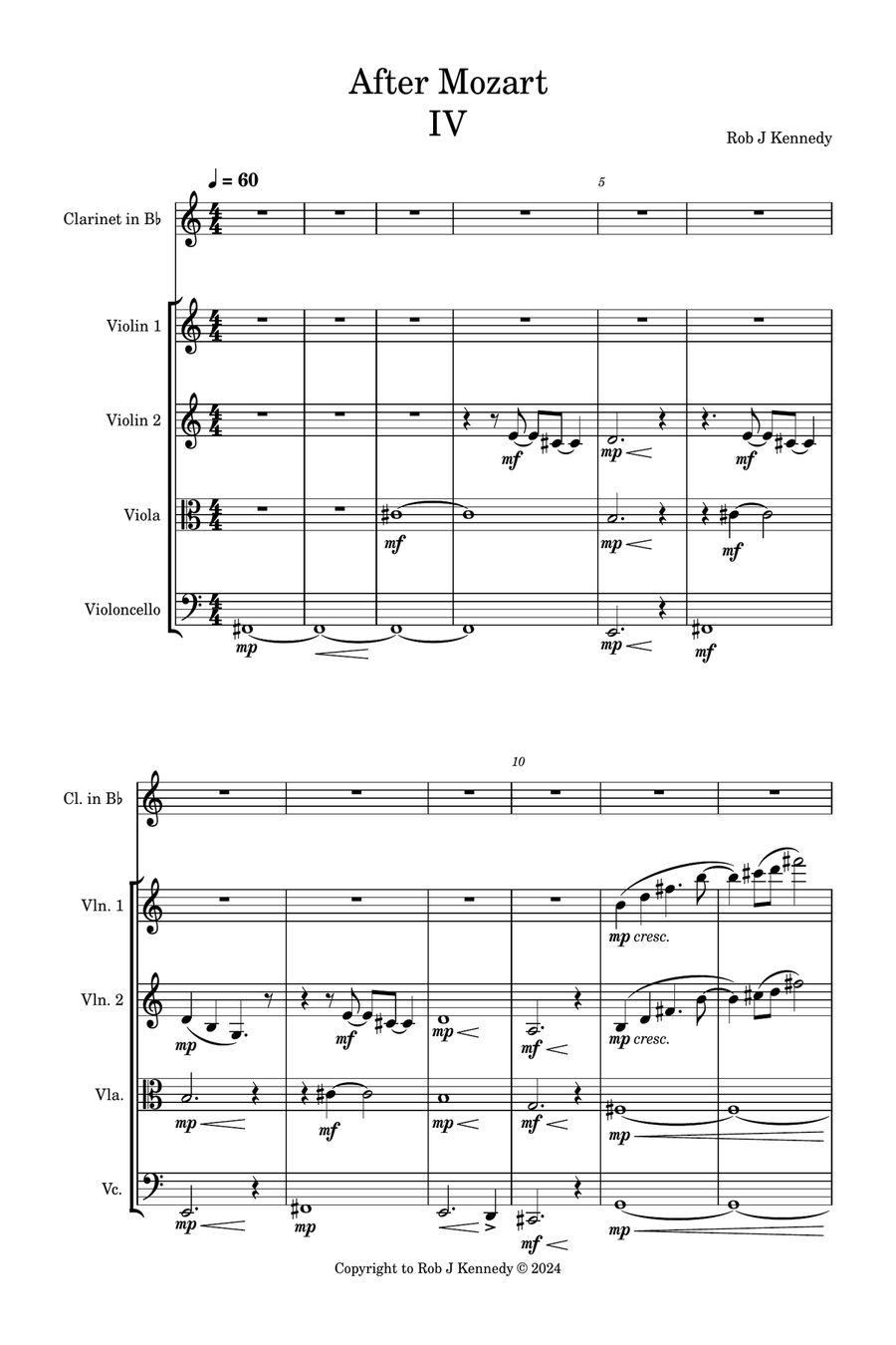 Clarinet Quintet 1-4 Small Ensemble scores gallery preview page 1