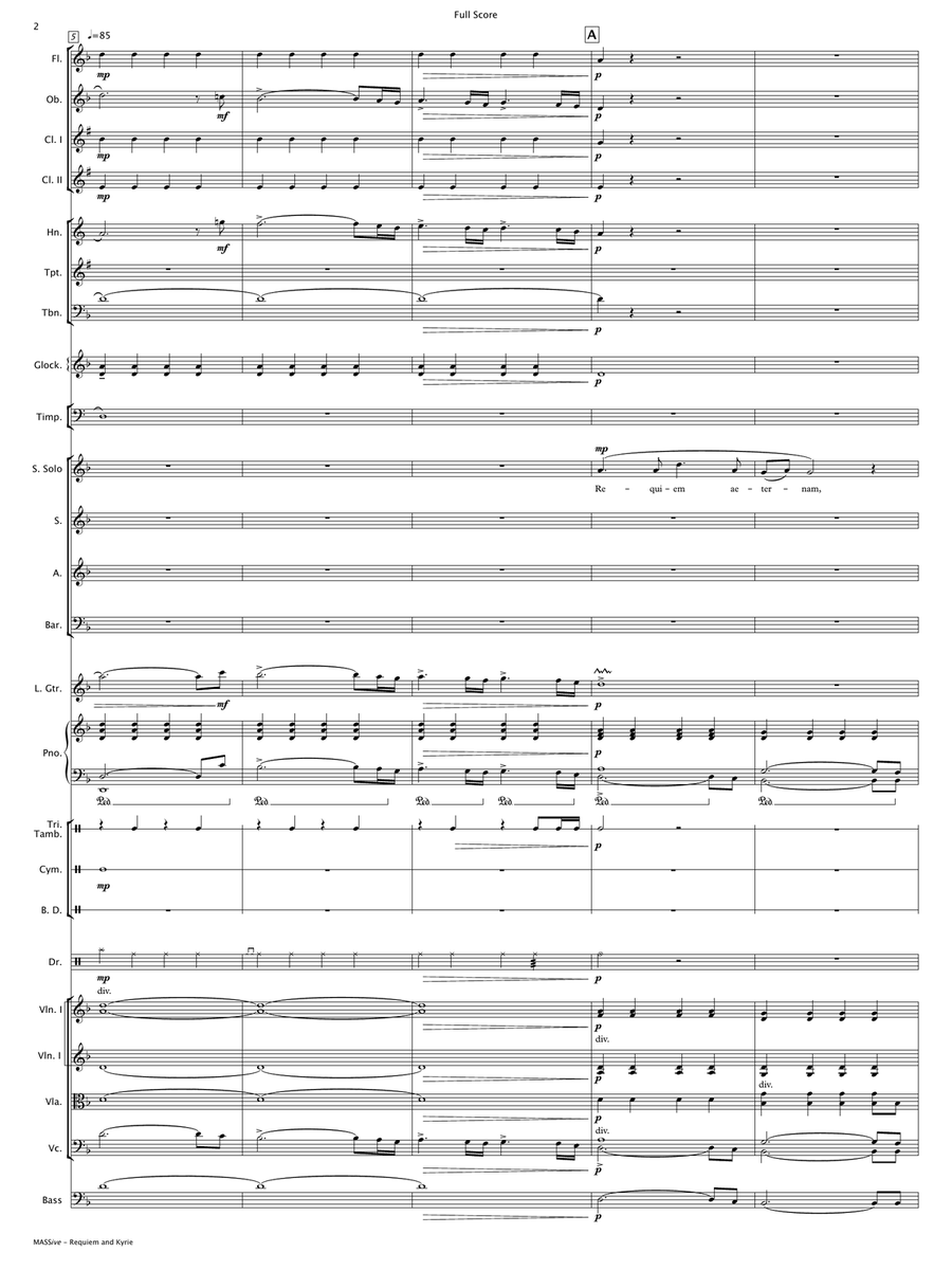 MASSive - A Mass in Rock (Conductor Score) 3-Part scores gallery preview page 5