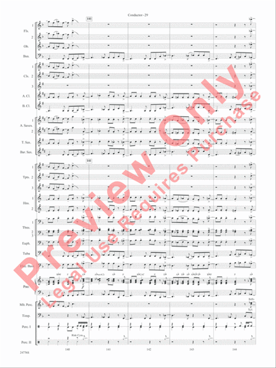 Rolling Stones: The Music Tour Concert Band scores gallery preview page 32