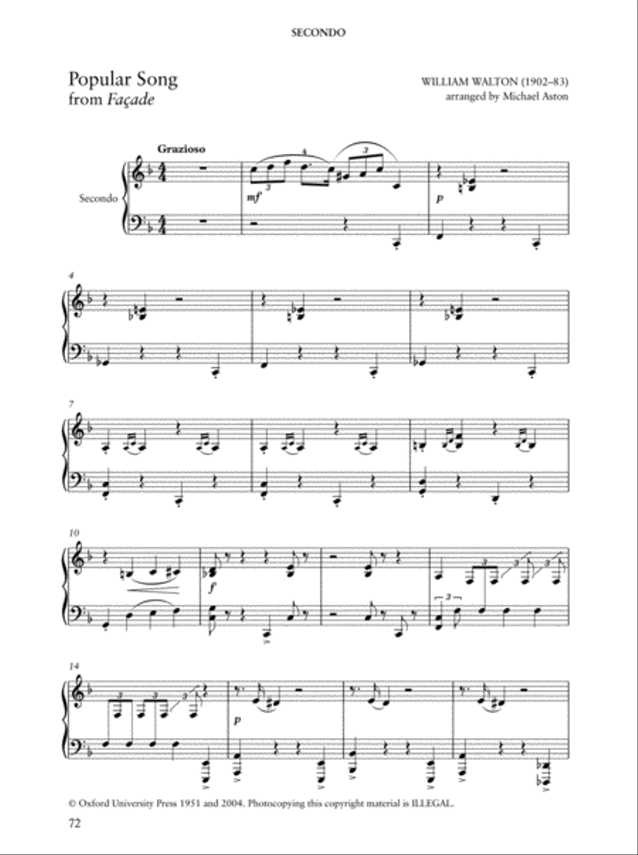 Piano Duets: 20th-century British Composers Piano Duet scores gallery preview page 2