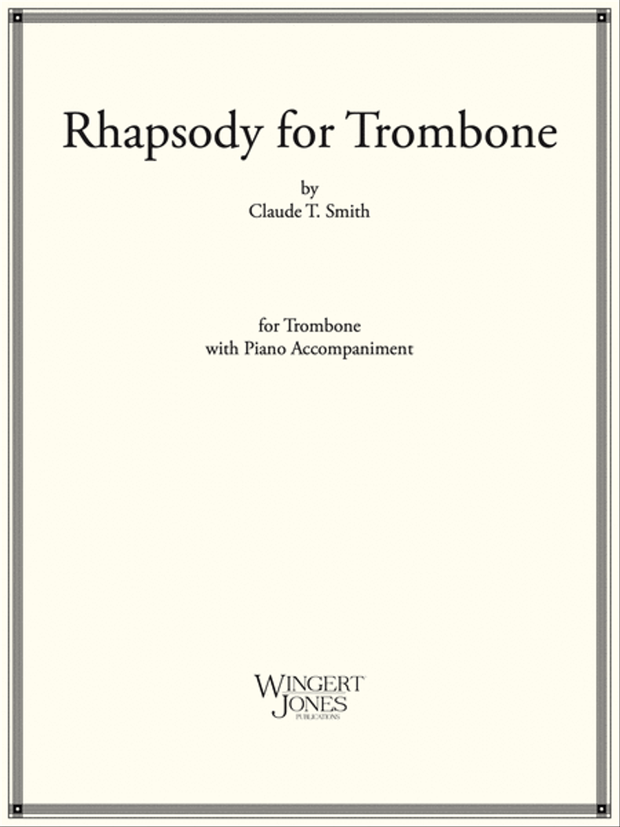 Rhapsody For Trombone Trombone scores gallery preview page 1