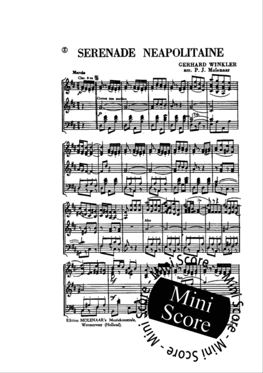 Serenade Neapolitaine Concert Band scores gallery preview page 4