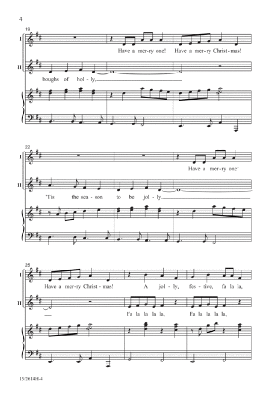 Have a Merry One! 2-Part scores gallery preview page 5