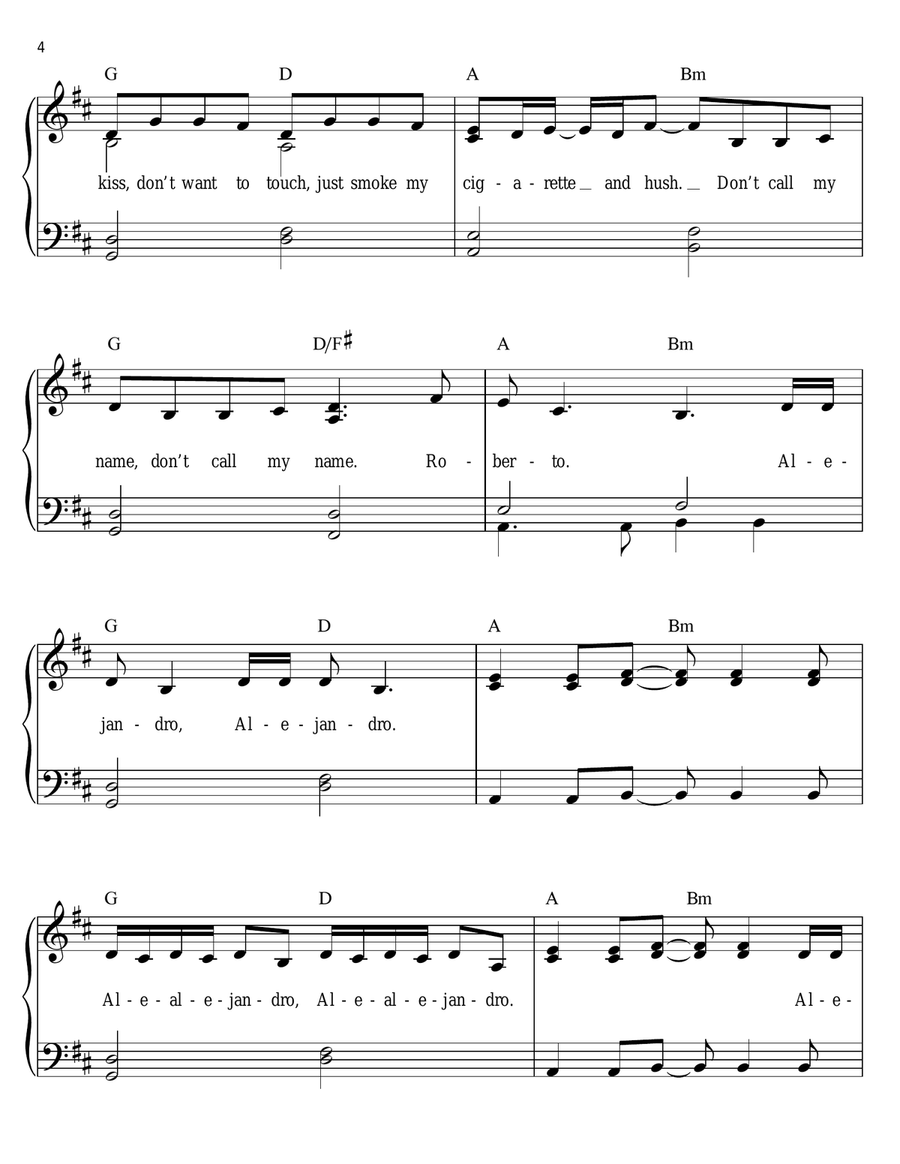 Alejandro Voice scores gallery preview page 4