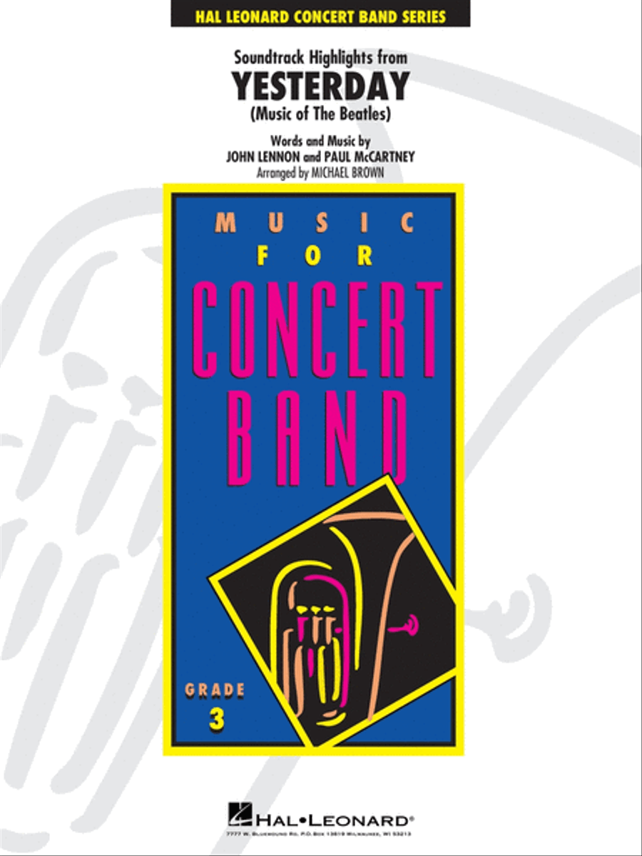 Soundtrack Highlights from Yesterday Concert Band scores gallery preview page 1