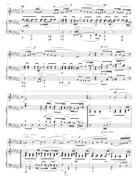 RACHMANINOFF: Vocalise, Op. 34 no. 14 (transposed to A-flat minor)