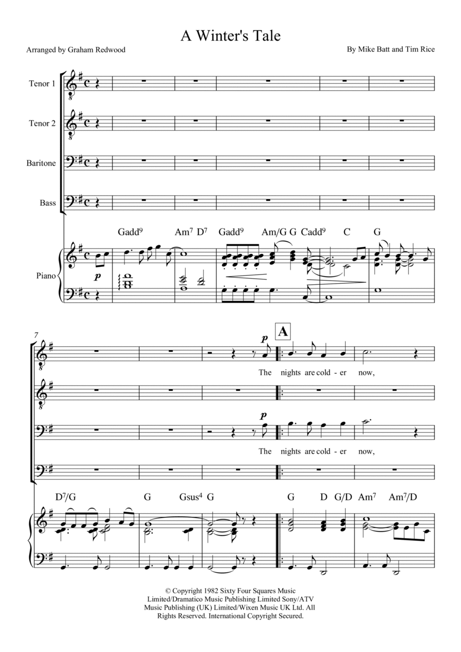 A Winter's Tale TTBB scores gallery preview page 1