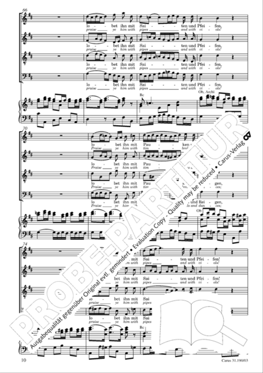 Sing to the Lord a new song (Singet dem Herrn ein neues Lied) ATB scores gallery preview page 11