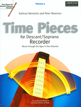Book cover for Time Pieces for Descant/Soprano Recorder, Volume 2