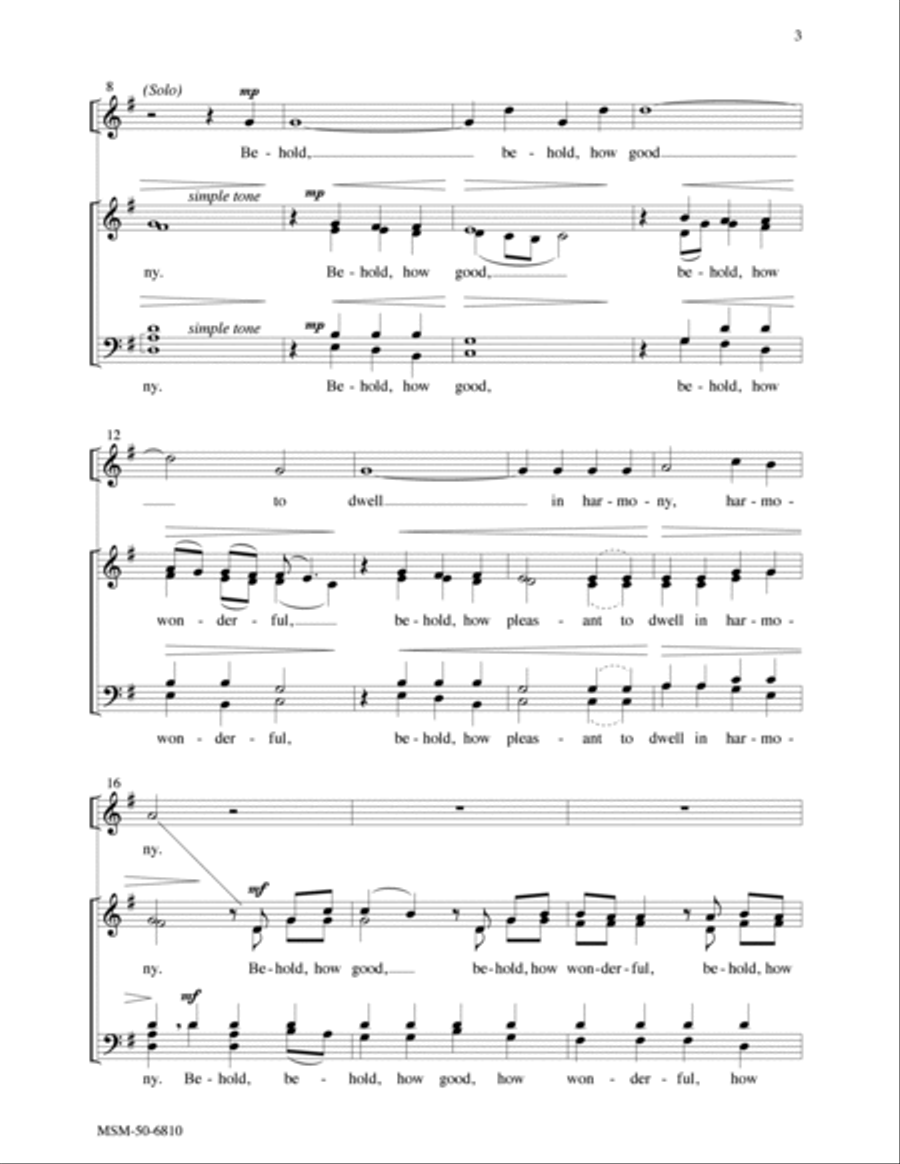 Behold, How Good Behold, How Good 4-Part scores gallery preview page 2