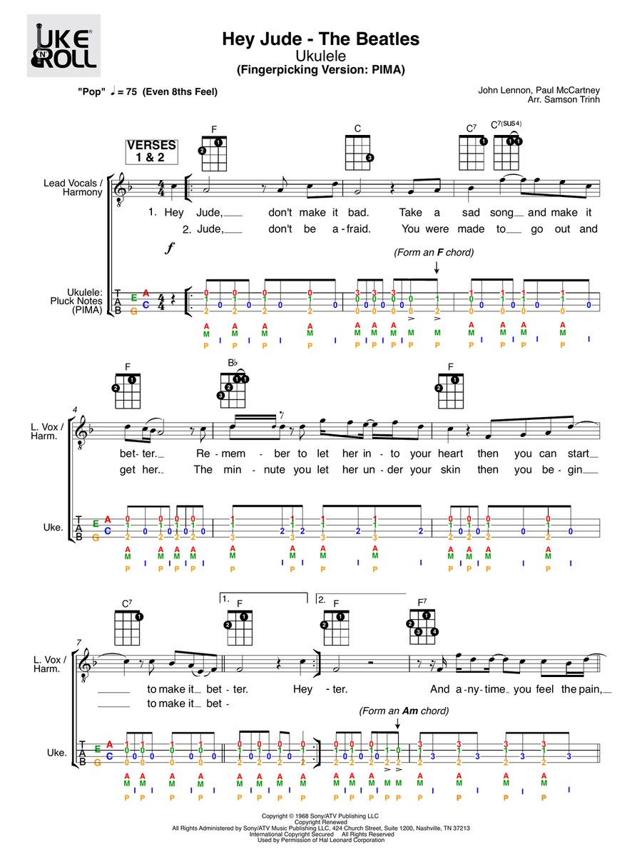 Hey Jude Hey Jude Small Ensemble scores gallery preview page 1