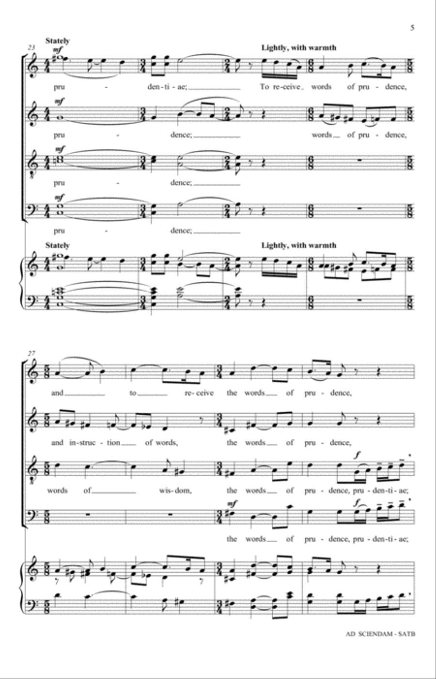 Ad Sciendam 4-Part scores gallery preview page 5
