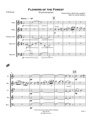 Flowers Of The Forest- for Woodwind Quintet