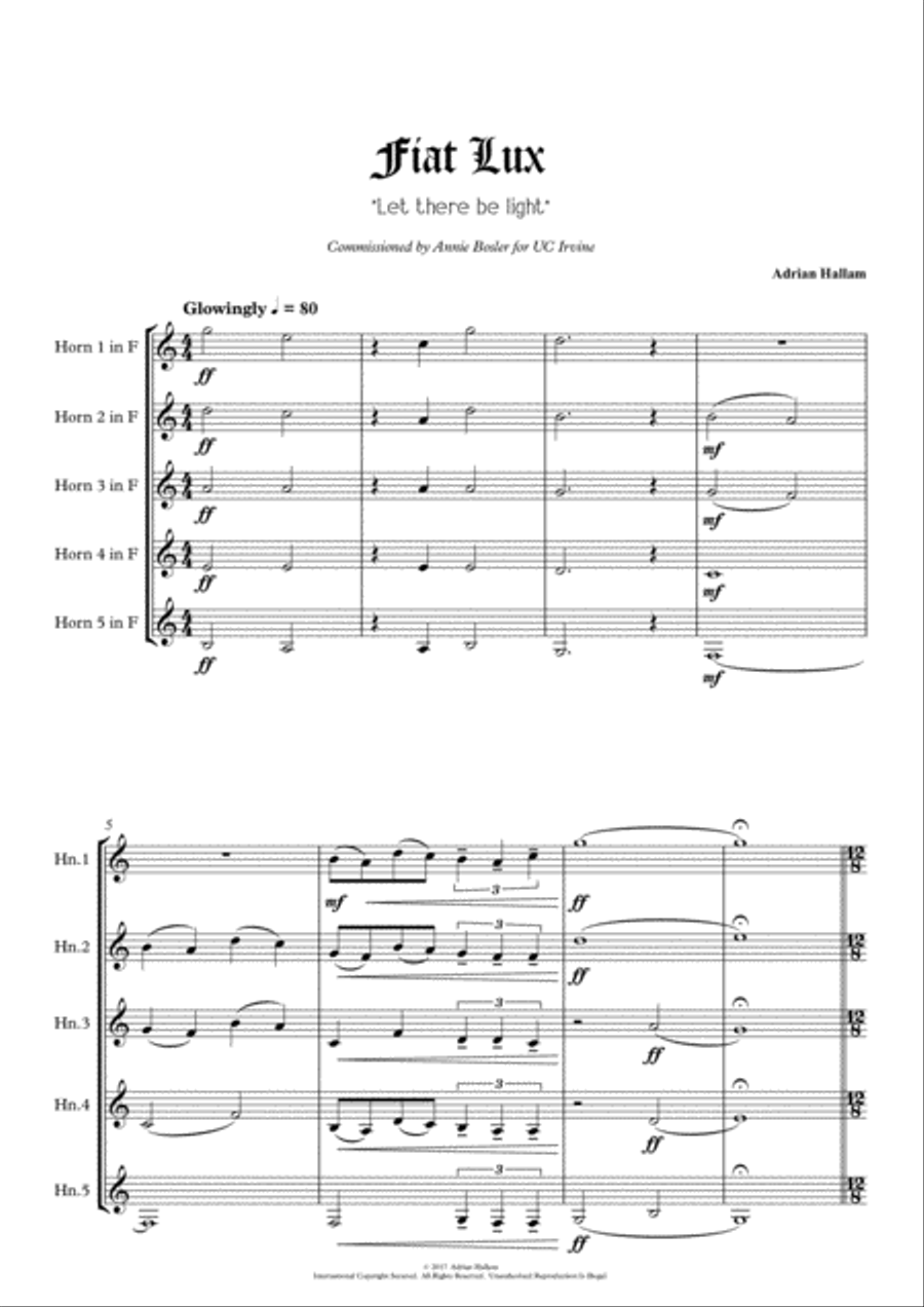 Fiat Lux Fiat Lux Small Ensemble scores gallery preview page 3