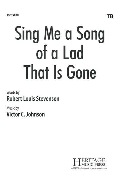 Sing Me a Song of a Lad That Is Gone