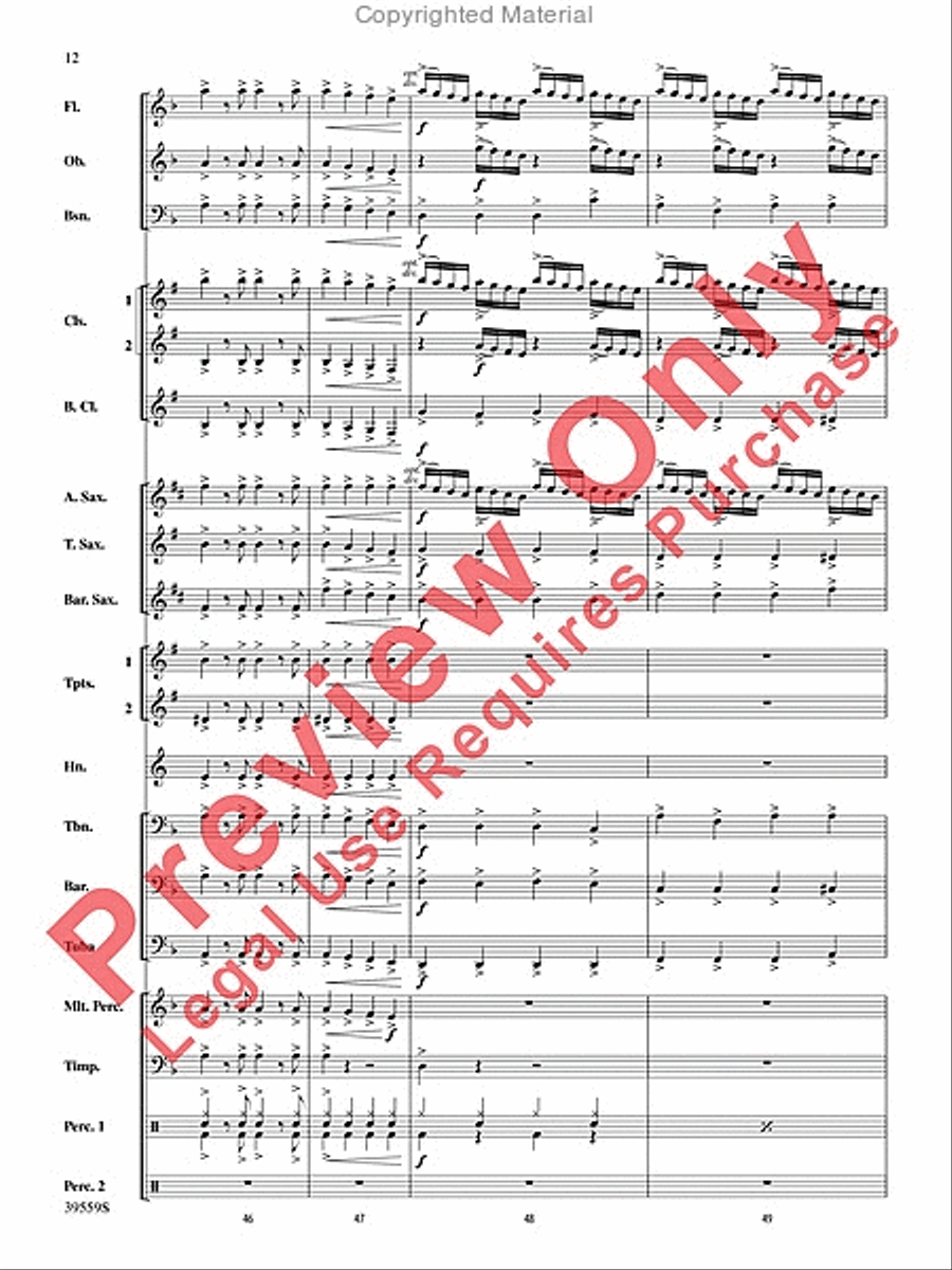 Wizards in Winter Concert Band scores gallery preview page 12