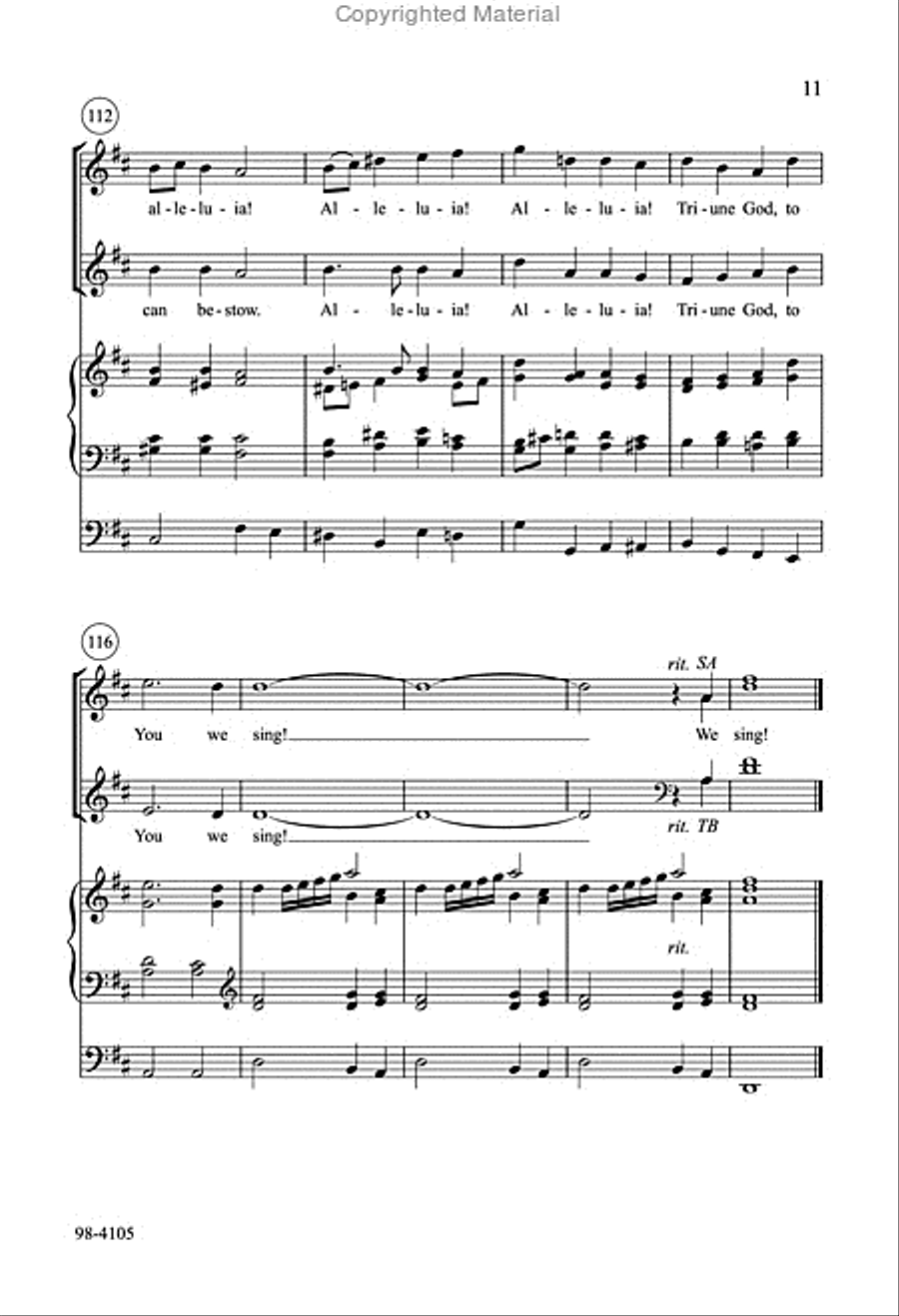 Voices Raised to You We Offer 4-Part scores gallery preview page 12